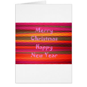 Merry Christmas Happy New Year Colour Design
