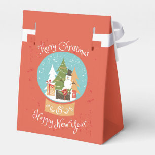 Merry Christmas Happy New Year Favor Box