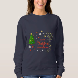 Merry Christmas & Happy New Year   Festive Holiday Sweatshirt