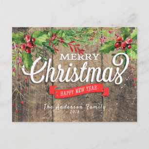 Merry Christmas & Happy New Year Holiday Greetings