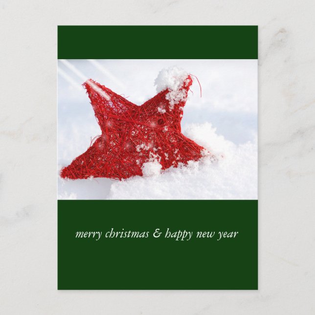 merry christmas & happy new year holiday postcard (Front)
