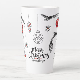 Merry Christmas & Happy New Year Latte Mug