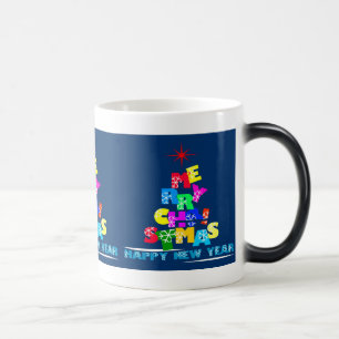 Merry Christmas Happy New Year Magic Mug