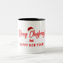 Merry Christmas Happy New Year Mug