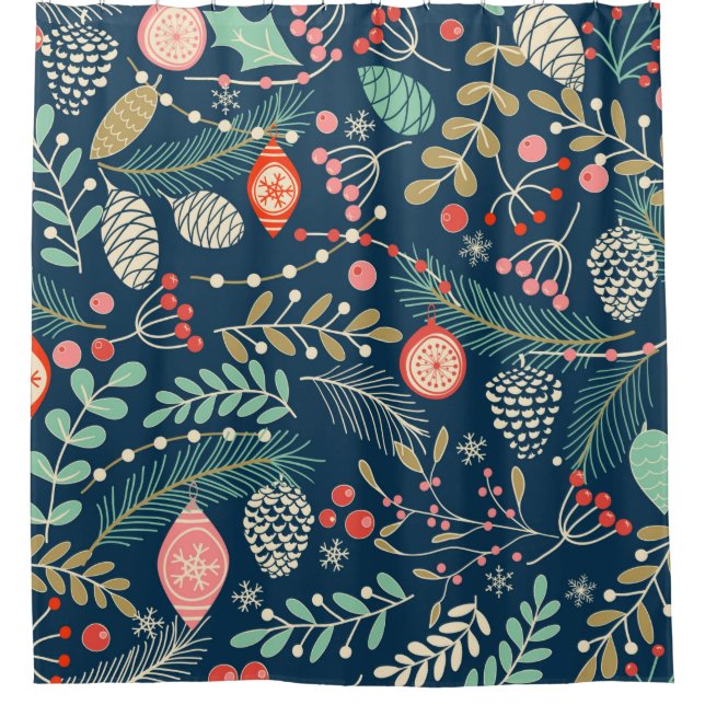 Merry Christmas, Happy New Year seamless pattern w (Front)