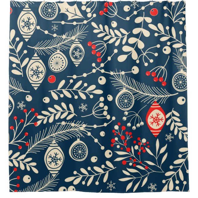 Merry Christmas, Happy New Year seamless pattern w (Front)