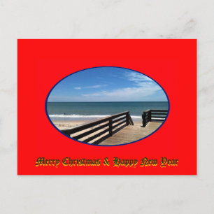Merry Christmas & Happy New Year Vero Beach FL Holiday Postcard