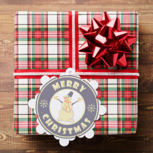 Merry Christmas happy snowman famous coffe style Ornament Card