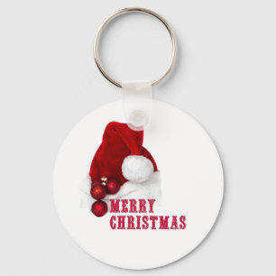 Merry Christmas Hat Keychain