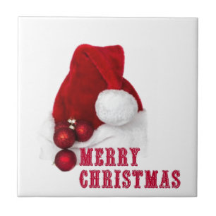 Merry Christmas Hat Tile