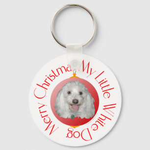 Merry Christmas Havanese Keychain