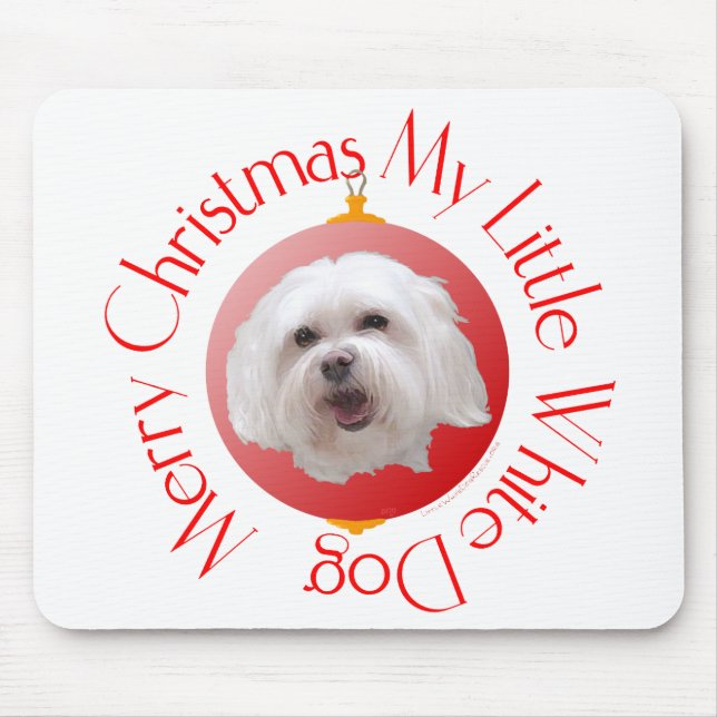 Merry Christmas Havanese Mouse Pad (Front)