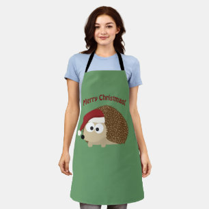 Merry Christmas! Hedgehog Apron