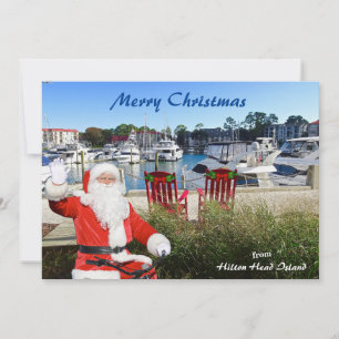 Merry Christmas Hilton Head Island Harbour Town Holiday Card