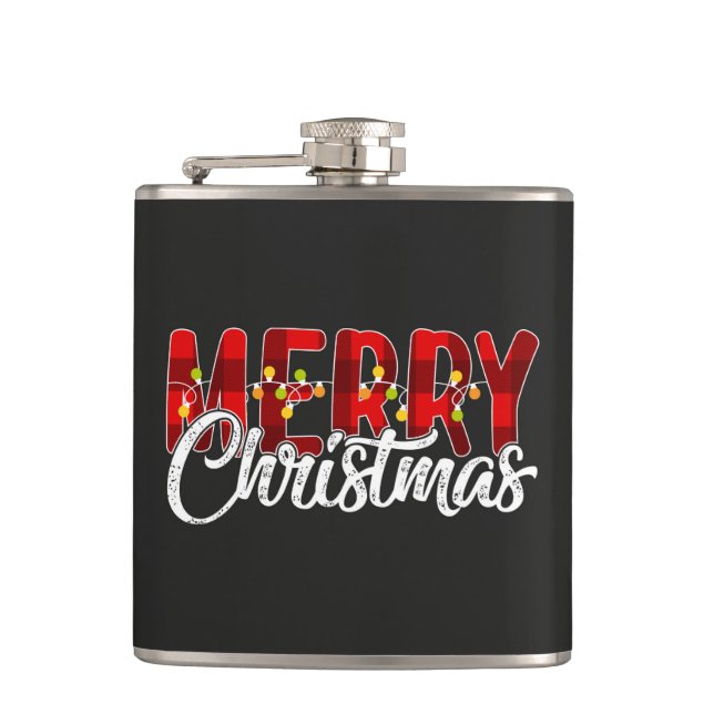 Merry Christmas  Hip Flask (Front)