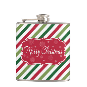 Merry Christmas Hip Flask