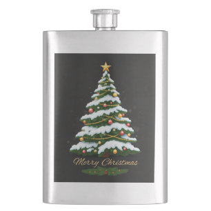 Merry Christmas Hip Flask