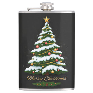 Merry Christmas Hip Flask