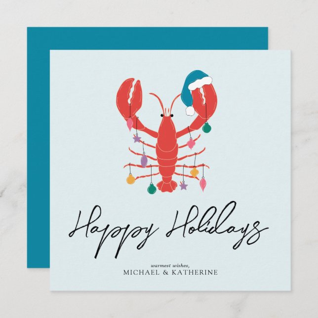 Merry Christmas | Holiday Beach Lobster Crab (Front/Back)