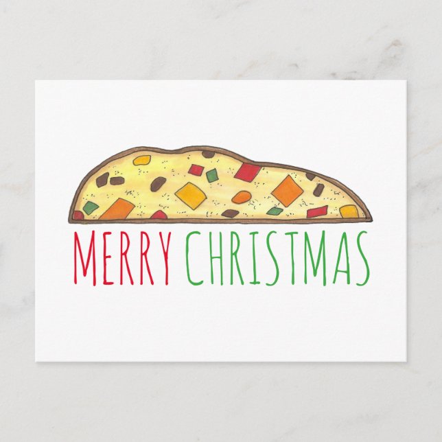 Merry Christmas Holiday Biscotti Italian Pastry (Front)
