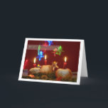 Merry Christmas Holiday Card<br><div class="desc">Christmas candles and apples</div>