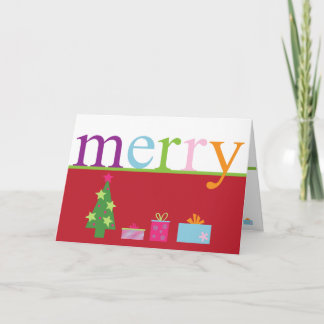 Merry Christmas Holiday Card (red)