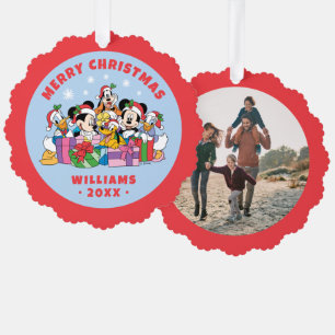 Merry Christmas   Holiday Cheer Group Ornament Card