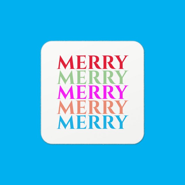 Merry Christmas Holiday Colourful Stickers (Creator Uploaded)