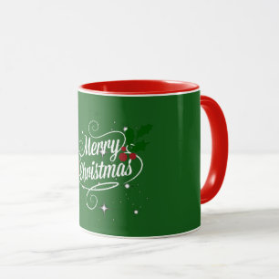 Merry Christmas, holiday colours Mug