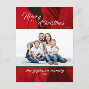 Merry Christmas Holiday Family Photo Personalize Postcard
