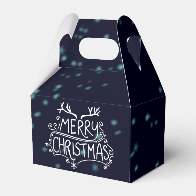 Merry Christmas Holiday Gift Box (Back Side)