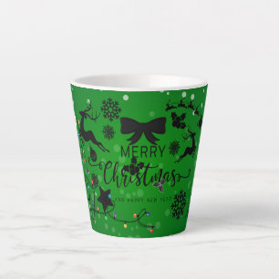 Merry Christmas holiday gift Latte Mug