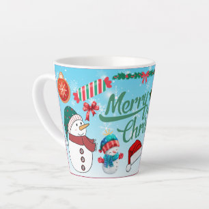 Merry Christmas holiday gift Latte Mug