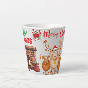Merry Christmas holiday gift Latte Mug