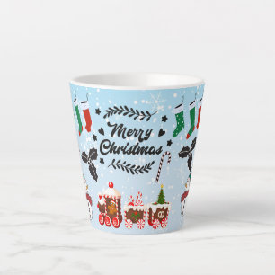 Merry Christmas holiday gift Latte Mug