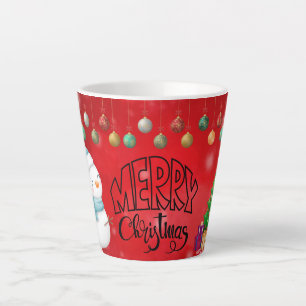 Merry Christmas holiday gift Latte Mug