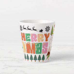 Merry Christmas holiday gift Latte Mug