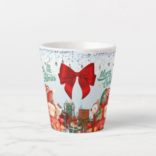 Merry Christmas holiday gift Latte Mug