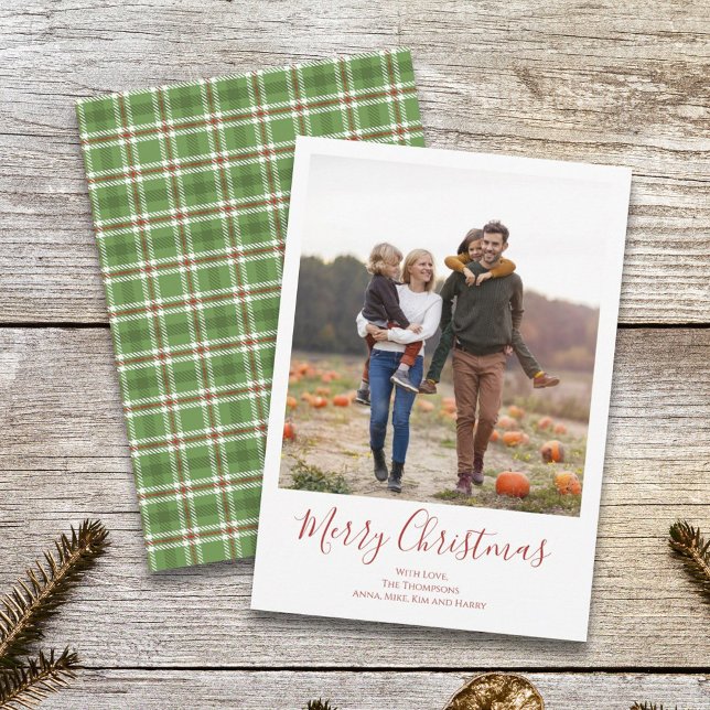 Merry Christmas Holiday Green Red Country Plaid (Creator Uploaded)