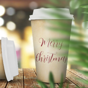 Merry Christmas Holiday Paper Cup