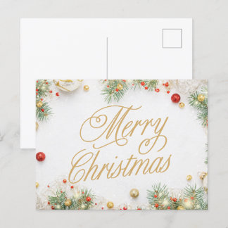 Merry Christmas- Holiday Postcard