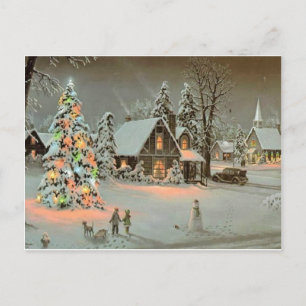 Merry Christmas Holiday Postcard