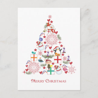 Merry Christmas Holiday Postcard