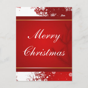 Merry Christmas Holiday Postcard