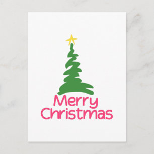 Merry Christmas Holiday Postcard