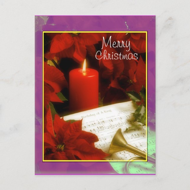 Merry Christmas Holiday Postcard (Front)