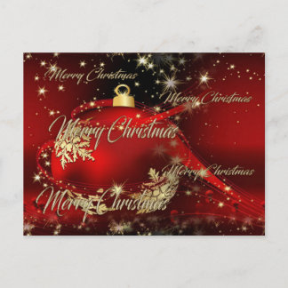 Merry Christmas Holiday Postcard
