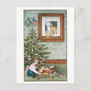 Merry Christmas Holiday Postcard
