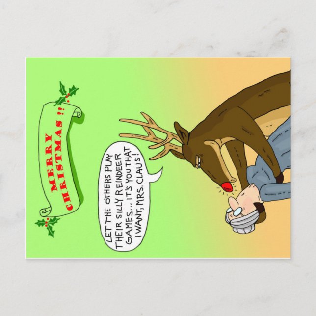 Merry Christmas !! Holiday Postcard (Front)