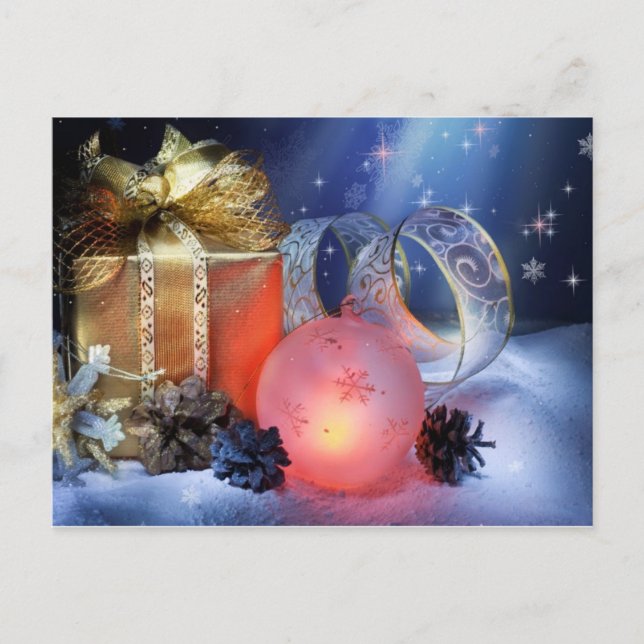 Merry Christmas Holiday Postcard (Front)